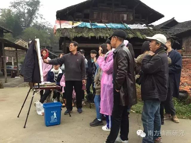 陈和西：邵阳绥宁插柳苗寨风景写生