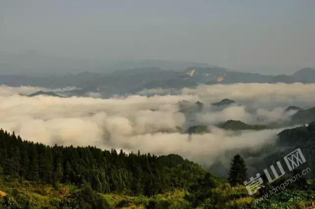 崀山有个七星桥，梯田云海美到爆
