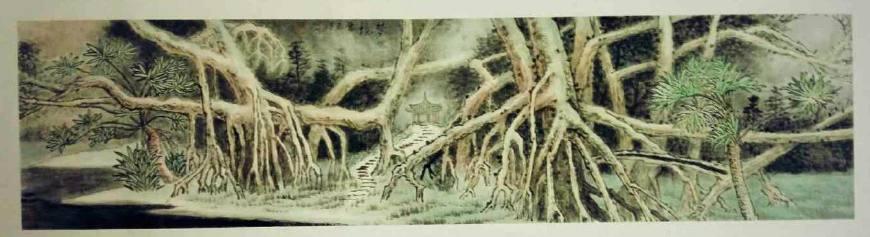 山水画家陈米杰的作品赏析