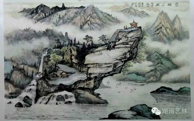 山水画家陈米杰的作品赏析